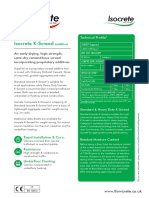 Isocrete K Screed Technical Data Sheet