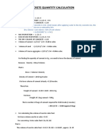 Concrete Quantity Calculation