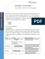 Financial Ratios - Insurance Sector - July