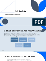 Simple Knowledge Organization System (SKOS) in 10 Points