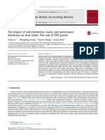 The Impact of Environmental, Social, and Governance Disclosure On Firm Value: The Role of CEO Power