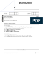 Cambridge IGCSE: Computer Science 0478/01