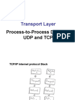 Transport Layer: Process-to-Process Delivery: Udp and TCP