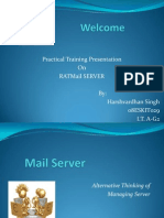 Practical Training Presentation On Ratmail Server By: Harshvardhan Singh 08ESKIT029 I.T. A-G2