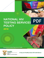 National Hiv Testing Services: Policy: A Long and Healthy Life For All South Africans