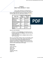 Plain Verb Base 2 Form Polite Verb Form: Lesson 2