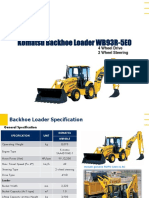 Komatsu Backhoe Loader WB93R-5E0: 4 Wheel Drive 2 Wheel Steering