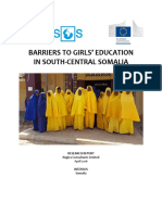 BARRIERS TO GIRLS EDUCATION IN - SOUTH CENTRAL SOMALIA Annex 1