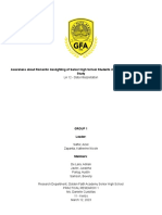 Awareness About Romantic Gaslighting of Senior High School Students in Taytay, Rizal: A Qualitative Study