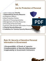 Rule Vi.: Security Measures For Protection of Personal Data