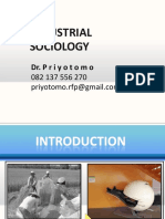 Industrial Sociology: DR - Priyotomo