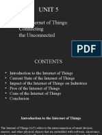 Unit 5: The Internet of Things: Connecting The Unconnected