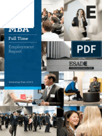 ESADE FTMBA EmploymentReport 2014