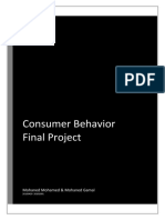 Consumer Behavior Final Project