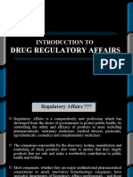 Drug Regulatory Affairs: Introduction To