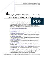 Bridging ONT + HGW Network Scenario (GPON/XG-PON/XGS-PON Networking)