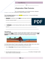 Silo - Tips - Student Exploration Plate Tectonics PDF