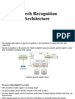 Speech Recognition Architecture