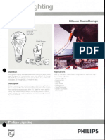 Philips Silicone Coated Incandescent Lamps Bulletin 7-89