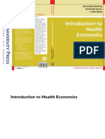 Introduction To Health Economics