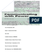 Communication Studies Intro Preface and Analysis