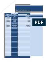 Apartment Maintenance Accounts Excel Template