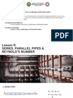 Lesson 9 - Series Parallel Pipes and Reynolds Number