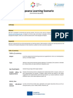 Europeana DS Learning Scenario Template NFE