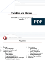 CNG242 Lecture3 Variables and Storage