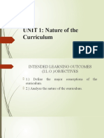 EDUC 323C UNIT 1 LESSONS A and B Definition Major Conceptions of Curriculum