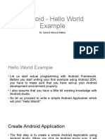 Lecture 4 - Android - Hello World Example