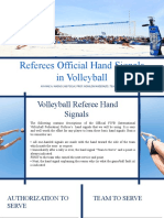 Referees Official Hand Signals in Volleyball