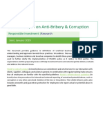 Position Paper On Anti Bribery and Corruption