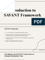 SAVANT Framework