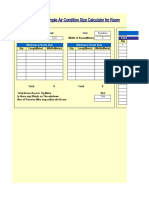 Air Condition Size Calculator