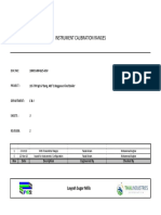 Calibration Ranges 