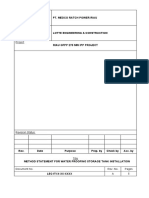 Method Statement For Vacuum Box Test For DM and SW TANK