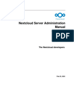 Nextcloud Server Administration Manual