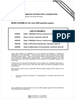 MARK SCHEME For The June 2004 Question Papers