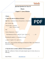 Important Questions For CBSE Class 11 Physics Chapter 5