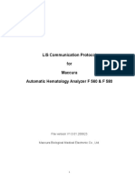 Maccura F560 - F 580 (Hematology Analyser)