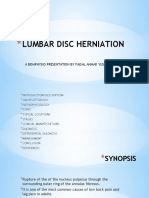 Lumbar Disc Herniation