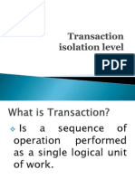 Transaction Isolation Levels