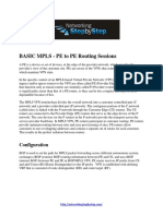 11.2 - BASIC MPLS Configuration Guide PE To PE Routing Sessions