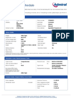 Motor Policy Schedule