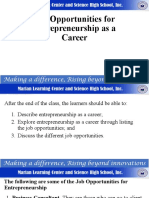 Job Opportunities For Entrepreneurship As A Career