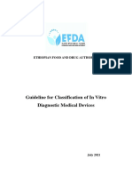 Guideline For Classification of in Vitro Diagnostic Medical Devices - EFDA