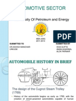 Automotive Sector MBA ISM