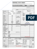 Personal Data Sheet