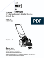 Craftsman-917.773762 - Wheel Weedtrimmer